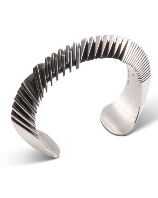 Isaiah Ortiz Hand Cut Sterling Silver Cuff
