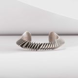Isaiah Ortiz Hand Cut Sterling Silver Cuff
