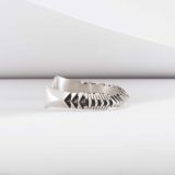 Isaiah Ortiz Hand Cut Sterling Silver Cuff