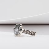 Jared Chavez Tourmalated Quartz and “Well” Structure Series Ring