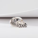 Jared Chavez Tourmalated Quartz and “Well” Structure Series Ring