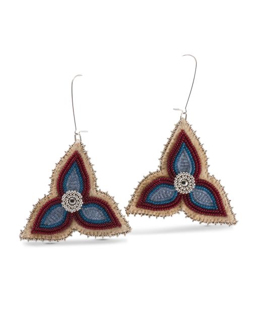 Jaymie Campbell “Trillium” Beaded Earrings