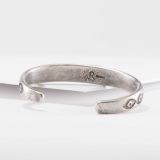 Jesse Robbins Turquoise and Coin Silver Cuff