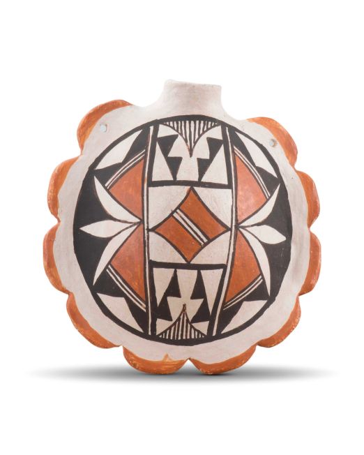 Acoma Pueblo Polychrome Canteen