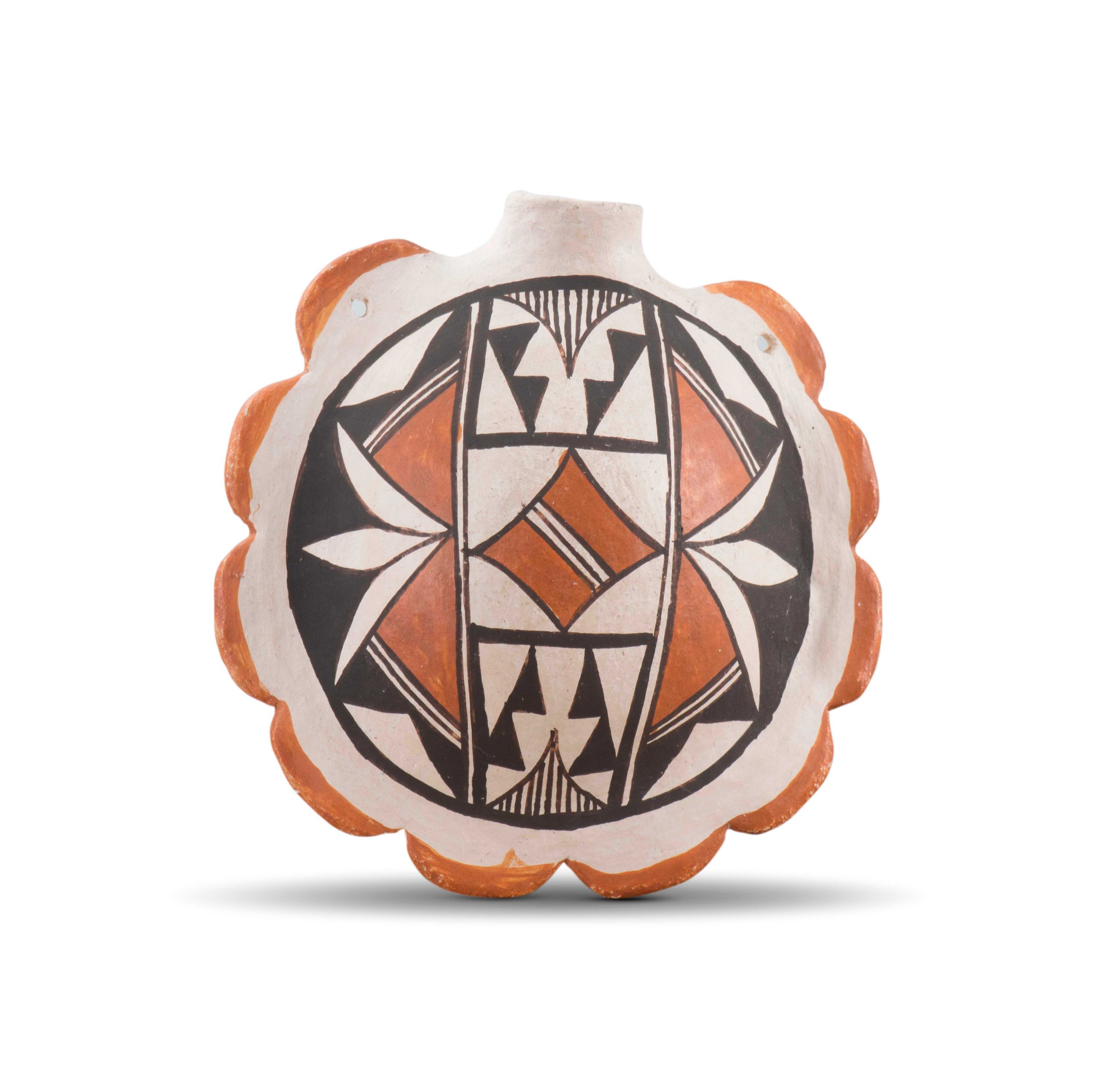 Acoma Pueblo Polychrome Canteen