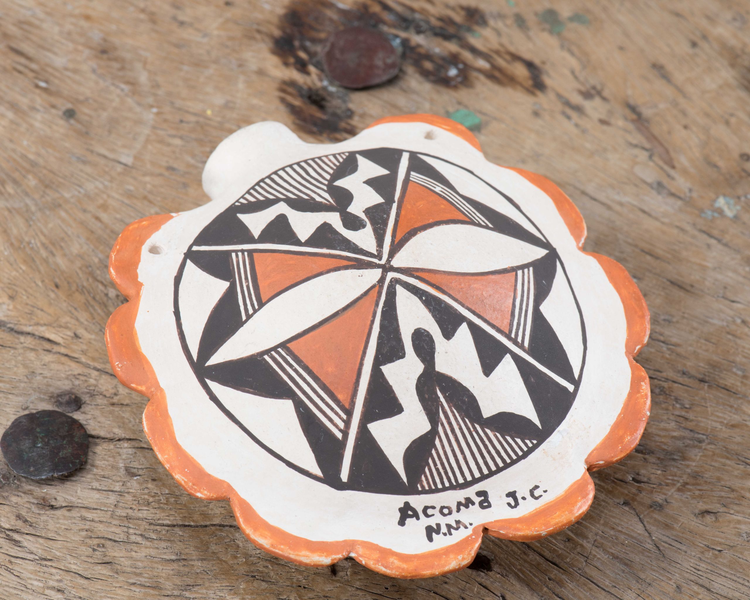 Acoma Pueblo Polychrome Canteen