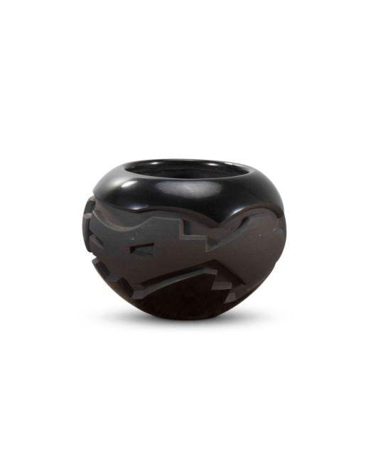 Madeline Naranjo and Adrian Garcia Small Blackware Pot