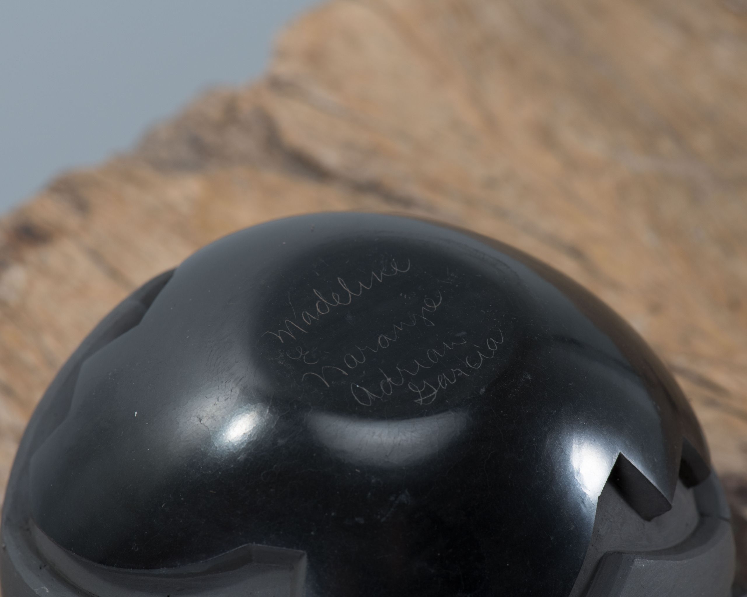 Madeline Naranjo and Adrian Garcia Small Blackware Pot