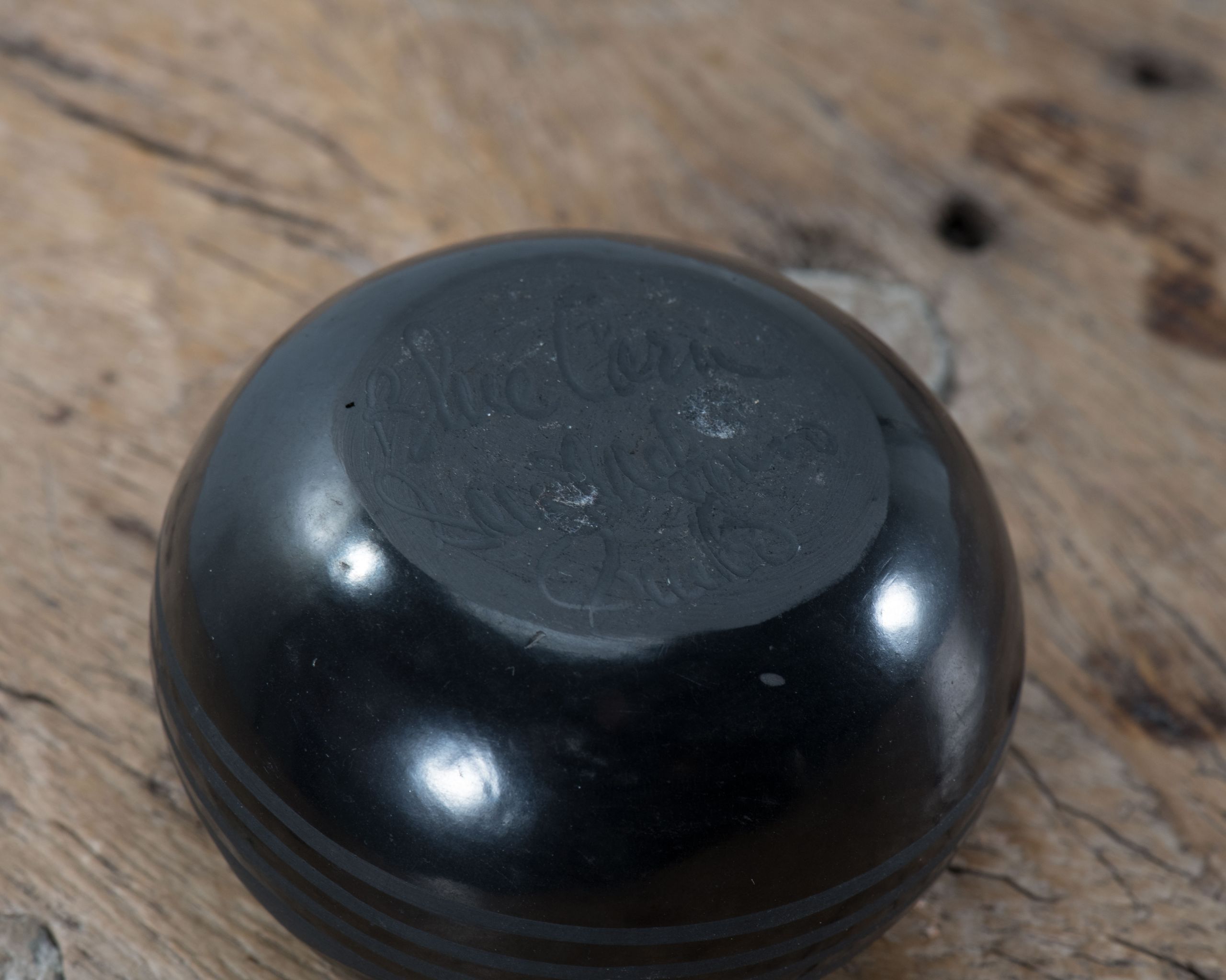 Blue Corn Small Blackware Bowl - Four Winds Gallery