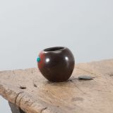 Dora Tse-Pé Pot with Turquoise Cabochon
