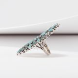Vintage Zuni Turquoise Cluster Ring
