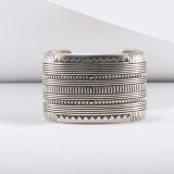 Thomas Curtis Wide Sterling Silver Stamped Cuff