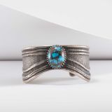 Tony Abeyta Persian Turquoise Wave Cuff