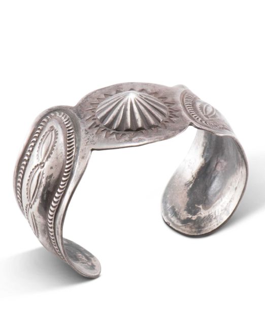 Vintage Navajo Cuff with Repoussé