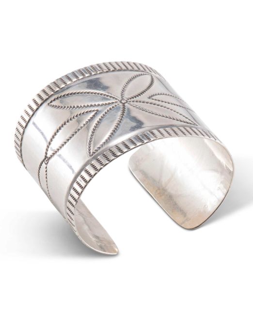 Sam Roanhorse Wide Sterling Silver Cuff