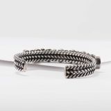 Vintage Navajo Turquoise Twisted Wire Row Cuff Circa 1920s