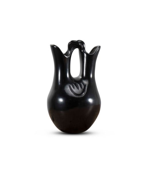 Sharon Naranjo Garcia Blackware Wedding Vase with Bear Paw Symbol