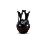 Sharon Naranjo Garcia Blackware Wedding Vase with Bear Paw Symbol