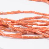 Vintage Navajo Ten Strand Coral Necklace with Turquoise Jacla