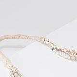 Vintage Three Strand Shell and Turquoise Necklace