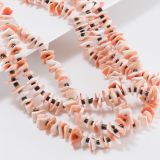 Three Strand Conch Shell Necklace