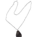 John Coochyumptewa 14Kt Gold and Sterling Bear Paw Necklace