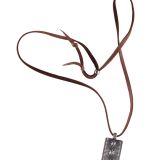 Jesse Robbins Coin Silver Necklace with Repoussé Stampwork