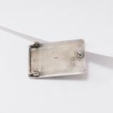 Norbert Peshlakai Sterling Silver Multi Stone Belt Buckle