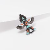 Vintage Zuni Inlay Knifewing Man Pin