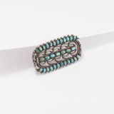 Vintage Zuni Turquoise Pin