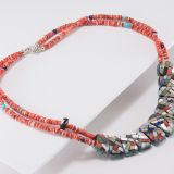 JanaLee Reano Mosaic Inlay Reversible Statement Necklace