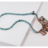 Janalee Reano Mosaic Inlay Reversible Statement Necklace