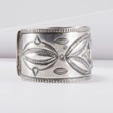 Vintage Navajo Guild Sterling Silver Cuff