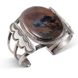 Vintage Navajo Petrified Wood Cuff