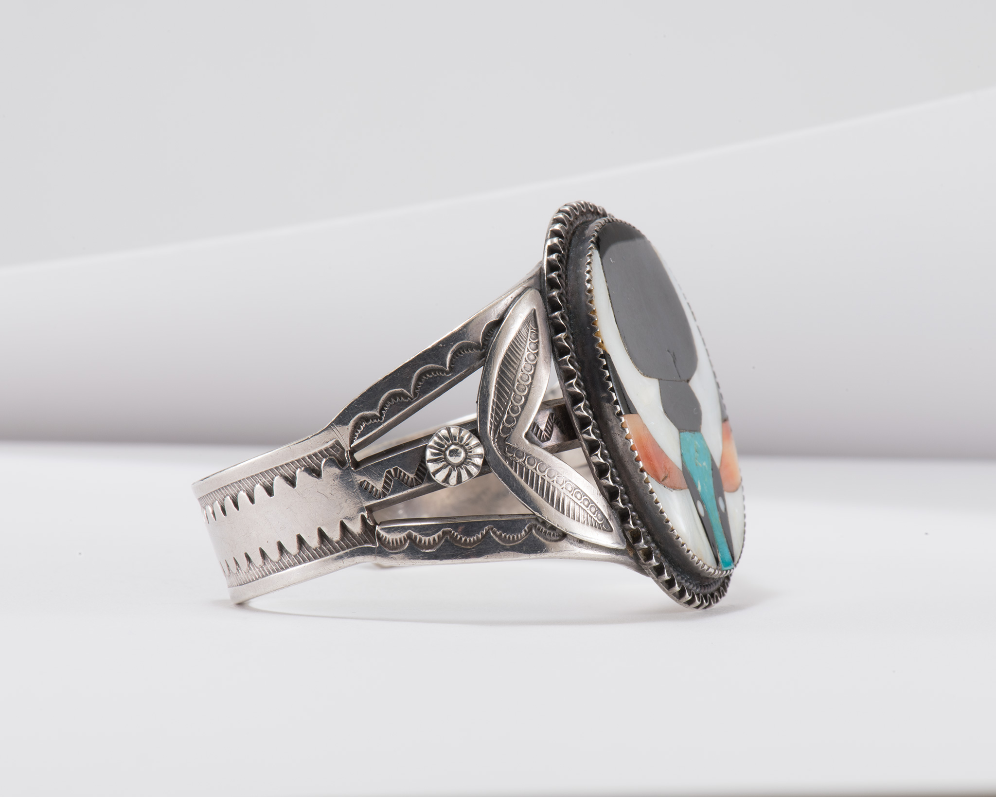 Vintage Zuni Multi Stone Inlay Cuff