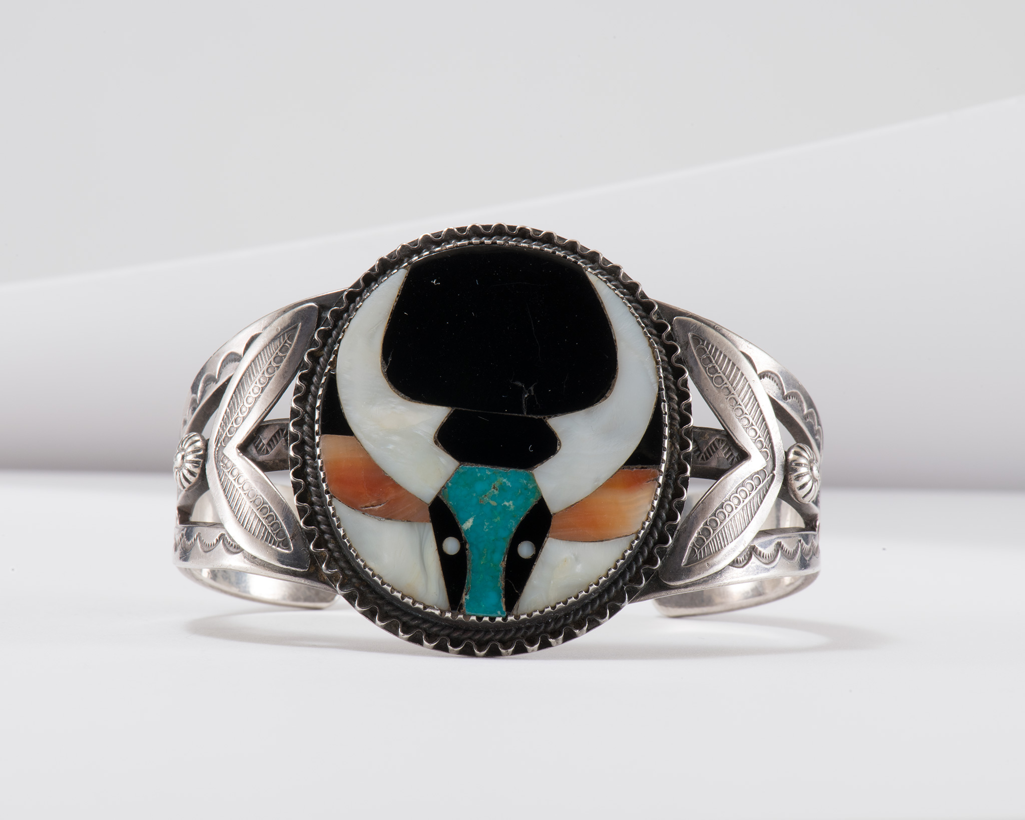 Vintage Zuni Multi Stone Inlay Cuff