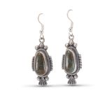 Stanley Parker Turquoise and Sterling Silver Earrings