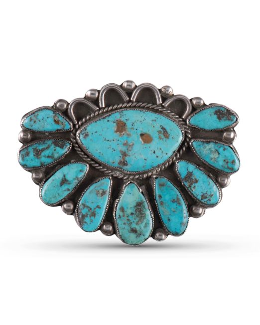 Vintage Navajo Turquoise Pin/Pendant Circa 1950s