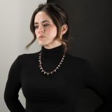 Cheyenne Grabiec Coral and Bisbee Tab Necklace