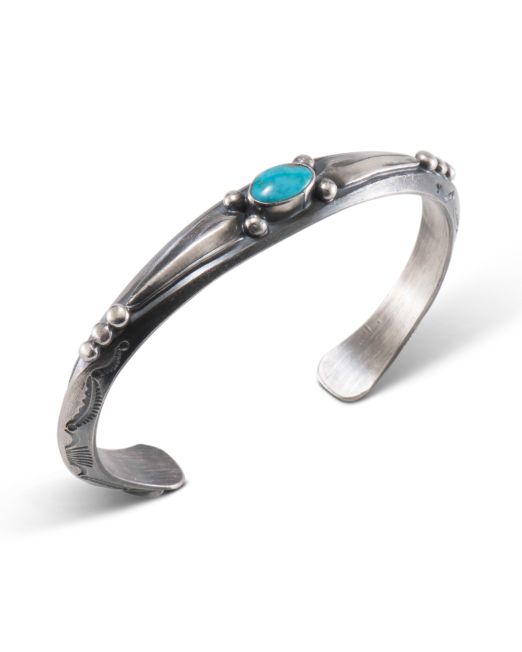 Fritson Toledo Cuff with Turquoise Terminals