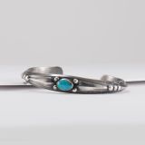 Fritson Toledo Cuff with Turquoise Terminals