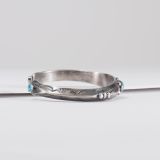 Fritson Toledo Cuff with Turquoise Terminals