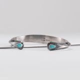 Fritson Toledo Cuff with Turquoise Terminals