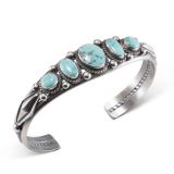 Fritson Toledo Five Stone Turquoise Cuff