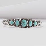 Fritson Toledo Five Stone Turquoise Cuff