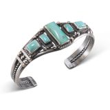 Fritson Toledo Five Stone Turquoise Cuff