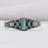 Fritson Toledo Five Stone Turquoise Cuff