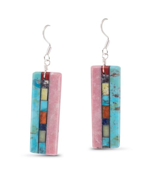 Mary Louise Tafoya Mosaic Stone Earrings