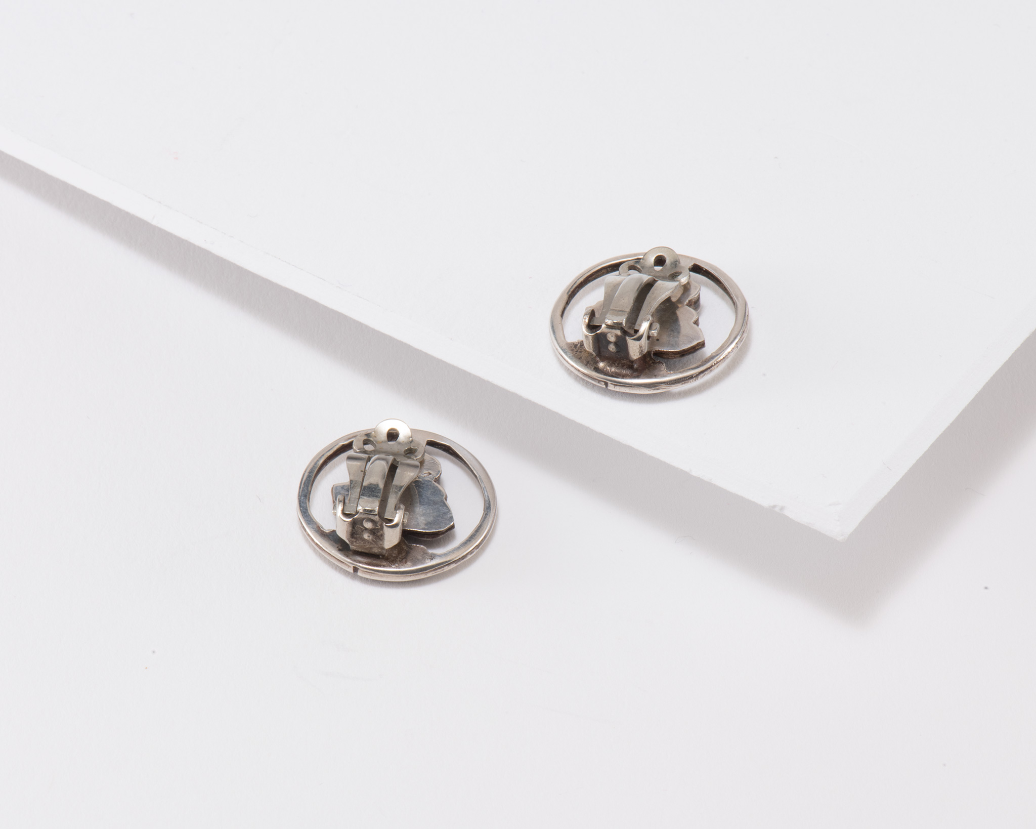 Vintage Zuni Knifewing Clip On Earrings