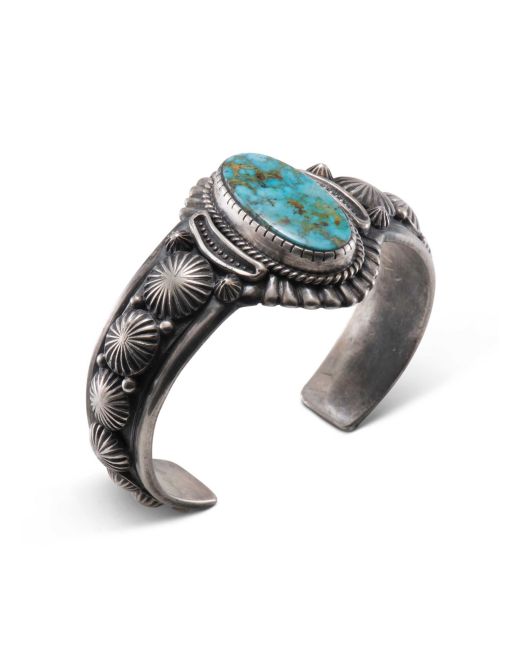 Harry H Begay Turquoise Cuff - Four Winds Gallery
